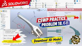 How to Solve CSWP Task 18.6b in SOLIDWORKS