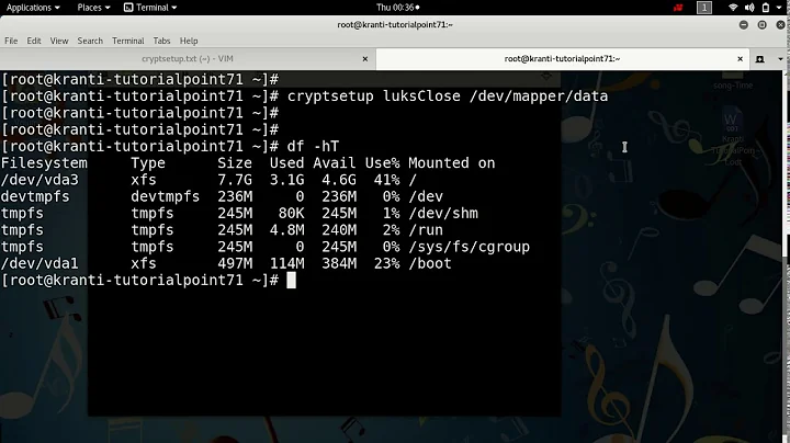 How to : Encrypt a file system in linux ( luks)