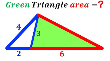 Can you find area of the Green shaded Triangle? | (Triangles) | #math #maths | #geometry