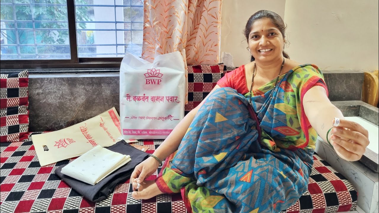 आज मस्त खरेदी केली.. 😍जोडवी/पैजण आणि आईसाठी साडी ..🥻