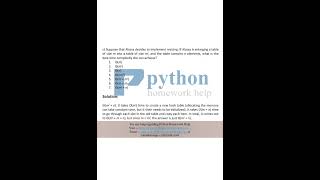Python Homework Help