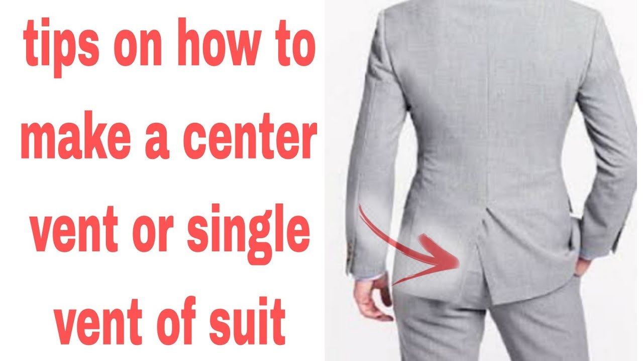 Paano Gumawa Ng Center Vent O Single Vent Ng Suit YouTube