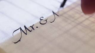 Italic Calligraphy Envelope Addressing