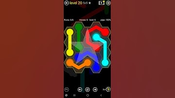 How To Solve Flow Free Hexes Classic Pack Level 20 Easy 5x5 Board Walk Through Solution Walkthrough