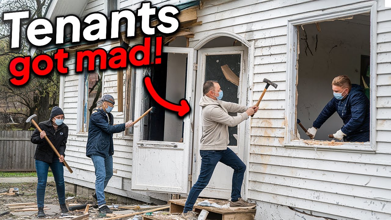 EVICTED Tenant destroys house and leaves A CAR!