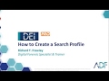 How to create a search profile with dei pro  digital evidence investigator