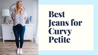 most flattering jeans for petite curvy