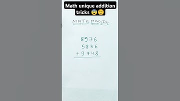 Math unique addition tricks|| Magic tricks|| जोड़ करने का नया तरीका||