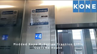 NOT A KRUPPY MOD | Modded Kone M-Series Traction Lifts @ Customs House (31 Alfred St)