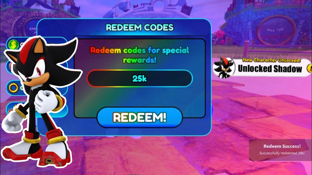 NEW* 25K CODE FOR IN ROBLOX SONIC SPEED SIMULATOR!! (30 Min Magnet!) 