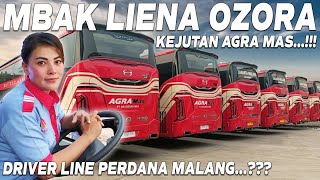 DRIVER CANTIK BUS AGRA MAS...!!! MBAK LIENA LINE PERDANA MALANG?