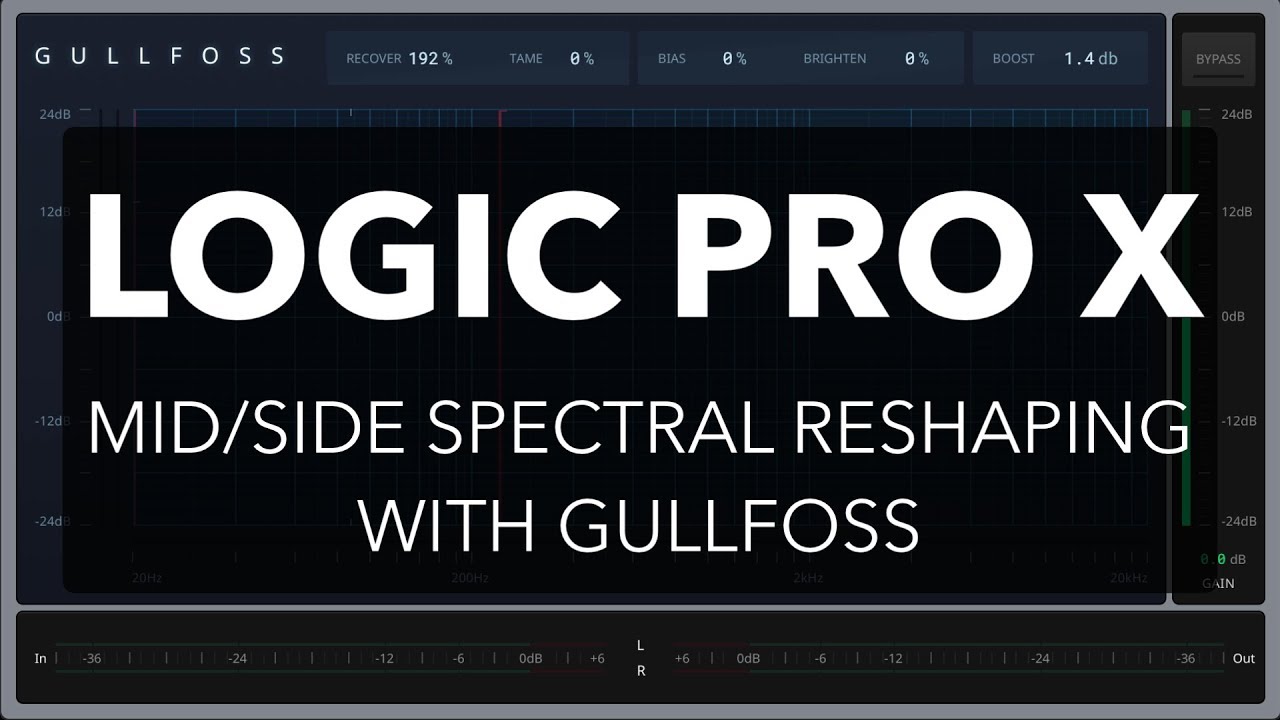 Logic Pro X Mid/Side Spectral Reshaping with Gullfoss YouTube
