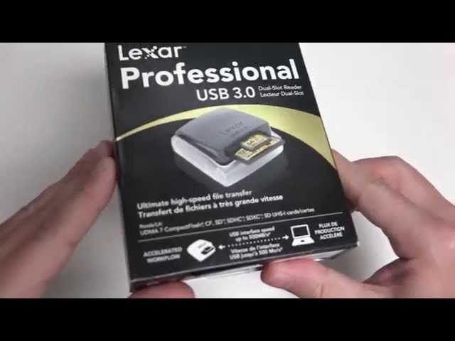 Lexar Dual Slot USB Reader Unboxing and Look - YouTube