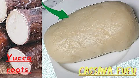 Easiest Unfermented  cameroonian Cassava Fufu Recipe from scratch/Yvonne Mforneh's Kitchen