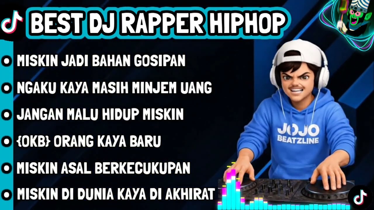 BEST DJ RAPPER HIPHOP🎶 || ORANG KAYA BARU (OKB) || MISKIN JADI BAHAN GOSIPAN #djhiphop #djrap