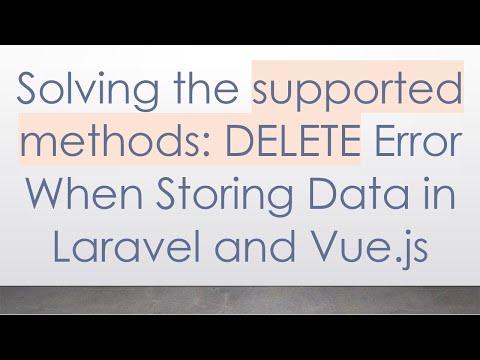 Solving the supported