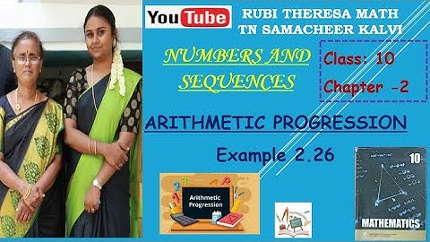 10th Maths _ Samacheer Kalvi _Numbers&Sequences _ Chapter 2 _  Arithmetic Progression - Example 2.26