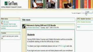 Moodle Navigation (for students)