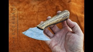 Chartermade pattern knife for leatherwork sharpening