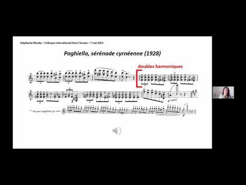 Colloque Tomasi 7mai Stéphanie MORALY L œuvre Pour Violon D Henri Tomasi