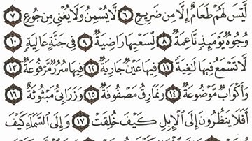 سورة الغاشية🌺بصوت زياد🌼 برواية ورش⁦🏵️⁩