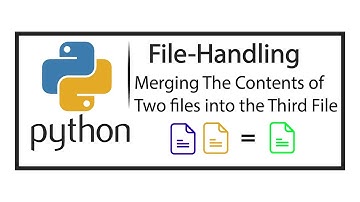 File Handling: Python program to merge contents of two files into third file