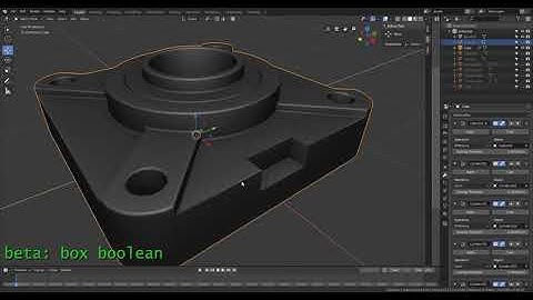 ABT - advanced boolean tool for blender 2.8 demo