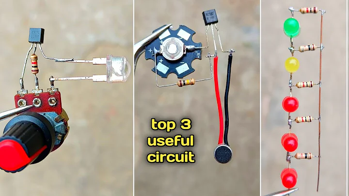Top 3 useful Electronic projects using microphone,led and bc547 transistor.