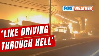 Hellish Scenes Caught On Video As Los Angeles-Area Wildfires Destroy Thousands Of Structures