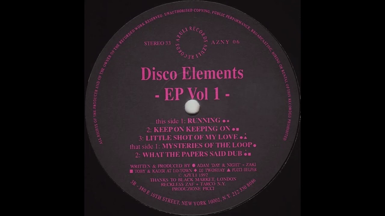 Disco Elements (EP Vol 1)  - Running [AZNY 06]