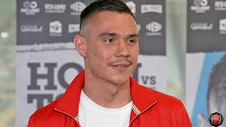 TIM TSZYU SMIRKS HEARING THAT JEFF HORNS PREDICTS 4 ROUND KNOCKOUT IN FIGHT