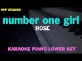 ROSÉ Number One Girl Karaoke Piano Lower Key
