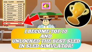 GETTING THE BEST SLED IN SLED SIMULATOR! - Roblox Sled Simulator