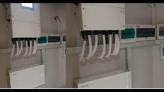 Hybrid Inverter with Pylontech battery #hybridsolar #batterystorage #powerbackup #smartenergy#home 