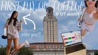 FIRST DAY OF COLLEGE VLOG : Senior at The University of Texas at Austin