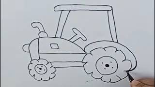 Tractor Drawing The Art Of Agricultural Machinery