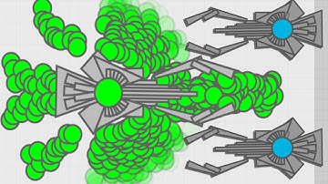 Diep.io Epic Custom Build Tank Vs Domination Turnaround Diepio Gameplay!