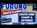 FURUNO ECDIS Part 5/6 ROUTE PLANNING ROUTE USER CHART and OPTIMIZE #furuno #ecdis