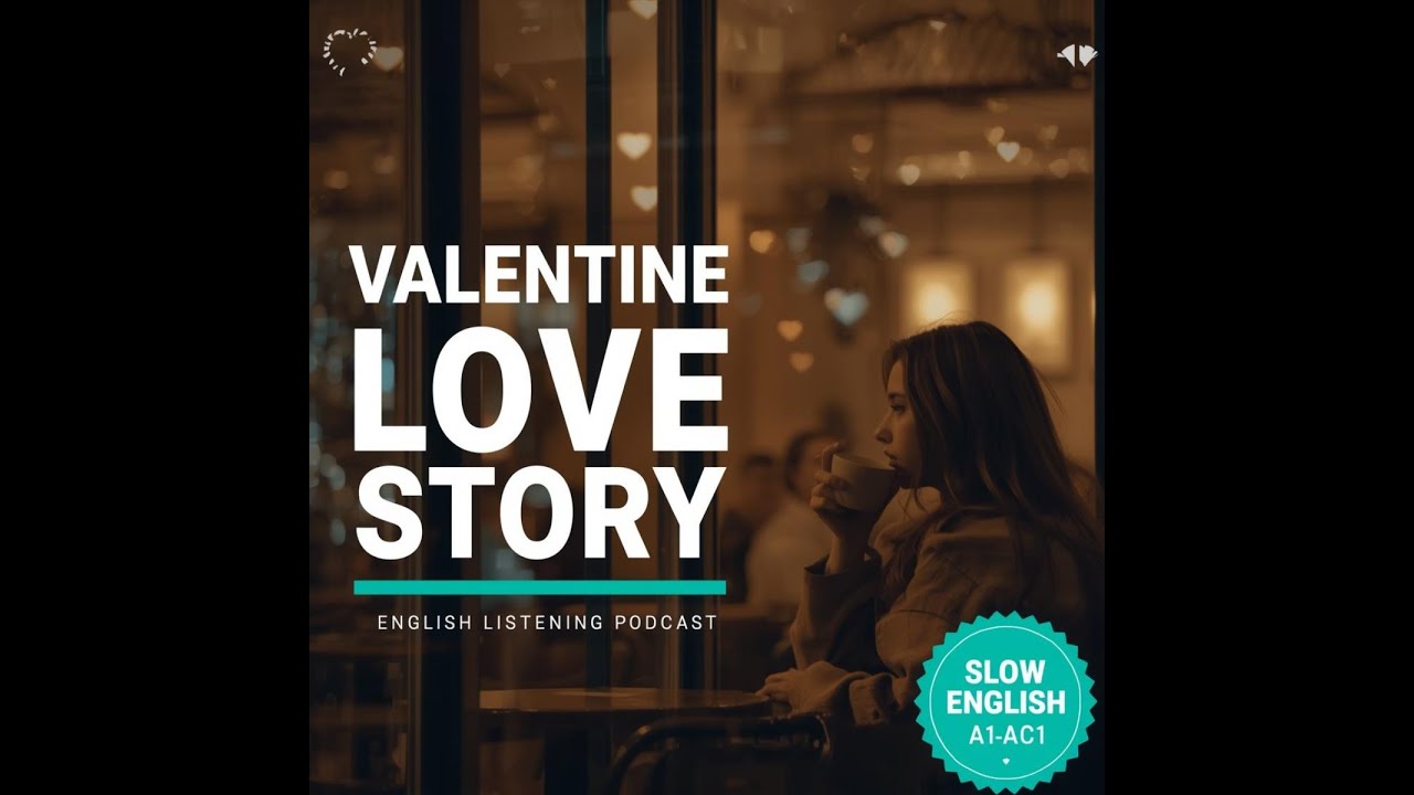 Valentine Love Story | Slow English (A1–A2) | Listen & Repeat
