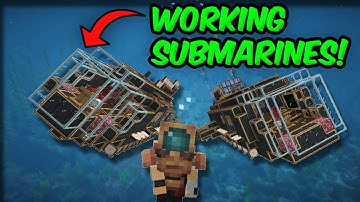 I Built A WORKING SUBMARINE In Minecraft Create Mod