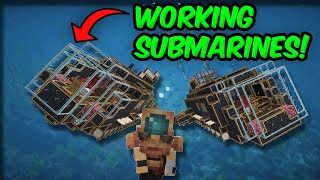 I Built A WORKING SUBMARINE In Minecraft Create Mod