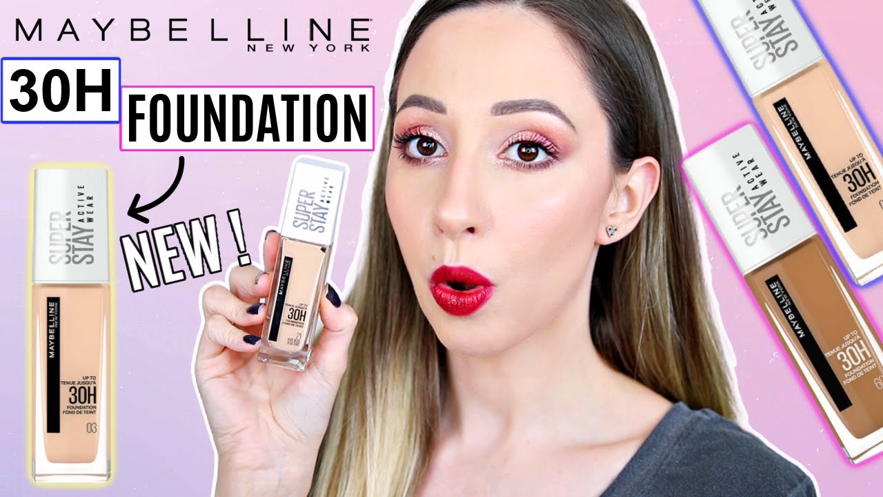 Maybelline Superstay Active Wear Foundation (30H long-lasting) - 9H Wear  Test & Review on DRY Skin! - YouTube