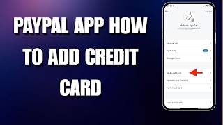 تطبيق باي بال: كيفية إضافة بطاقة ائتمان (خطوة بخطوة 2026) screenshot 5