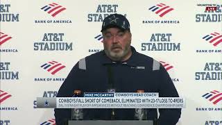 Cowboys HC Mike McCarthy Tried To Explain The Bizarre Final Play In Wild Card Loss vs 49ers