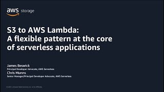 Celebrity AWS Pi Week 2021: S3 & Lambda - flexible pattern at the core of serverless applications | AWS Events Profile