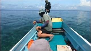 Ultralight fishing at Irada, Tabawan