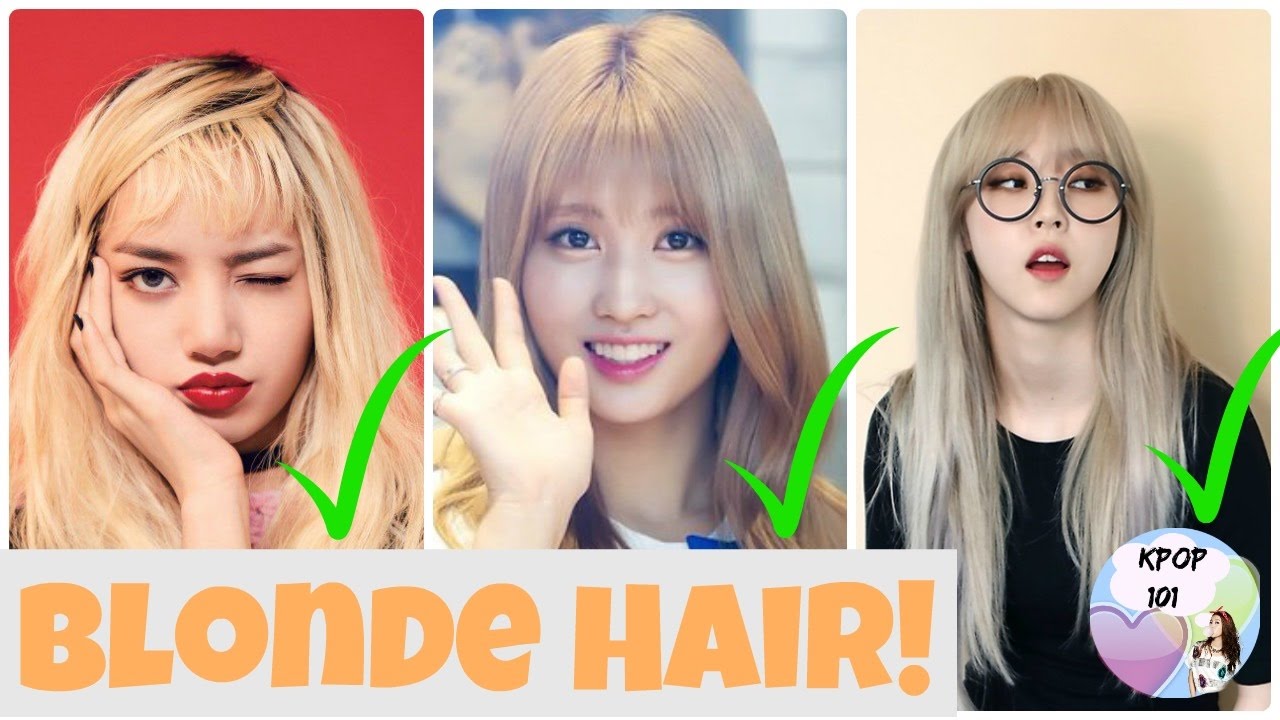 kpop singers blonde hair
