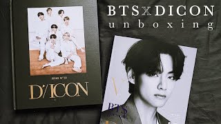 BTS x DICON MAGAZINE | BTS and V issue unboxing