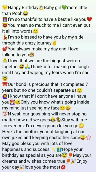 50 Paragraph Birthday Wishes For Best Friend❤️