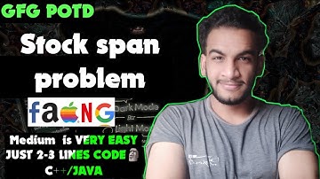 Stock span problem | gfg potd | 24-02-25 | GFG Problem of the day
